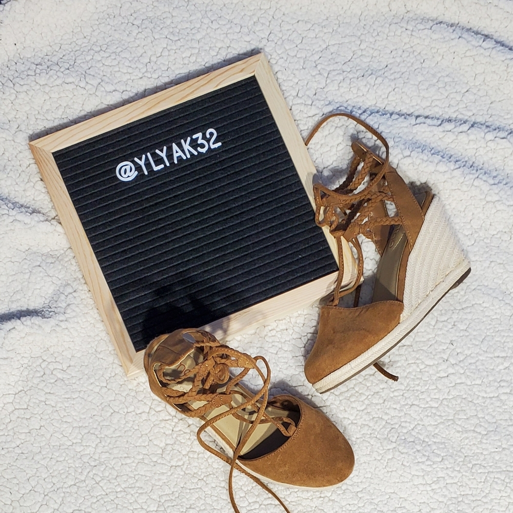 Lace Up Wedges